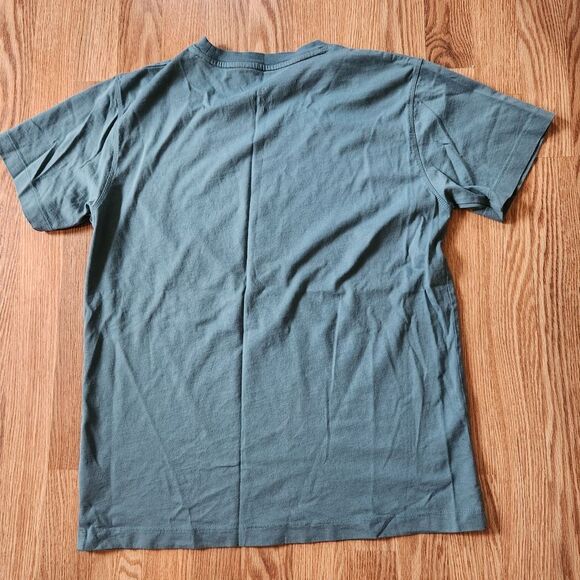 Original Use Pullover Tshirt Medium Casual Tee Crew Neck Short Sleeve Teal Green - Picture 2 of 5